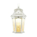 EFL-140W-MD | Smart LED Flame White Wall Lantern with Clear Lens - 3000K, 12W, 120V-LeanLight