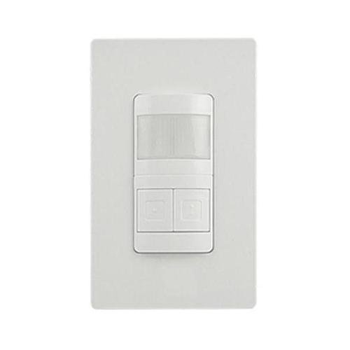 LBT-700SW | White Sensor Light Switch with Screwless Wall Plate - PIR, 2 Pole, 120-277VAC -  LeanLight