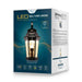 Smart LED Flame Bronze Wall Lantern with Clear Lens - 3000K, 12W, 120V-LeanLight