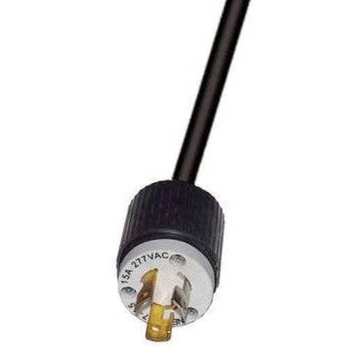 Electrical Cord & Plug - 16/3 SOOW with 277V Locking Plug, 600V, 6ft 