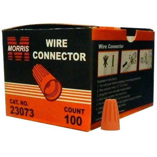Orange Screw-On Wire Connectors - 22-14 AWG 600V Max