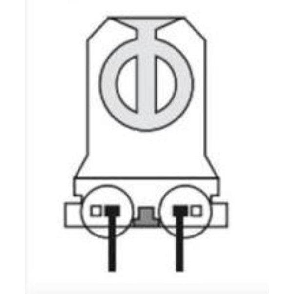 289/N-U-PBT (25 Pack) | Snap-in Non-Shunted T5 Lamp Holders - G5, 120W, 600V-LeanLight