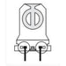 3249-9/S-U-PBT (10 Pack) | Snap-in Non-shunted T8 Tombstones - G13, 660W, 600V-LeanLight