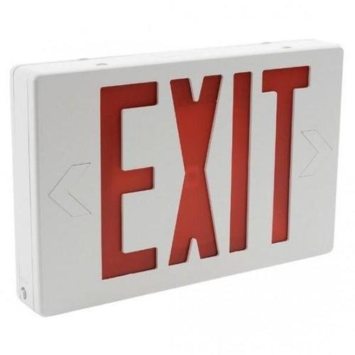 60761 | ValueLED EXIT1A/RDV/U/WH/EM Red Letter LED Exit Sign - 0.5W, 120/277V-LeanLight