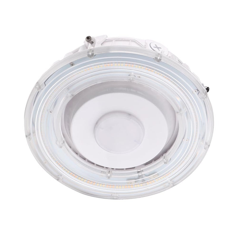 Euri Lighting ECR-55W103s, LED Canopy Light, 1-10V Dimmable, 6875-7700lm, 55W, 3CCT Selectable (3000/4000/5000K), 150° Beam Angle, IP65 Protection, Wet Rated (Pack of 1)-LeanLight