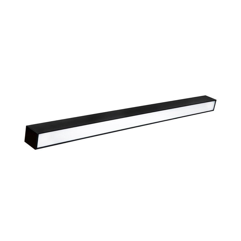 Euri Lighting EUD4-50W103sw-B Direct/Indirect Black LED Suspension Light - 3000K-5000K, 50W, 4'-LeanLight