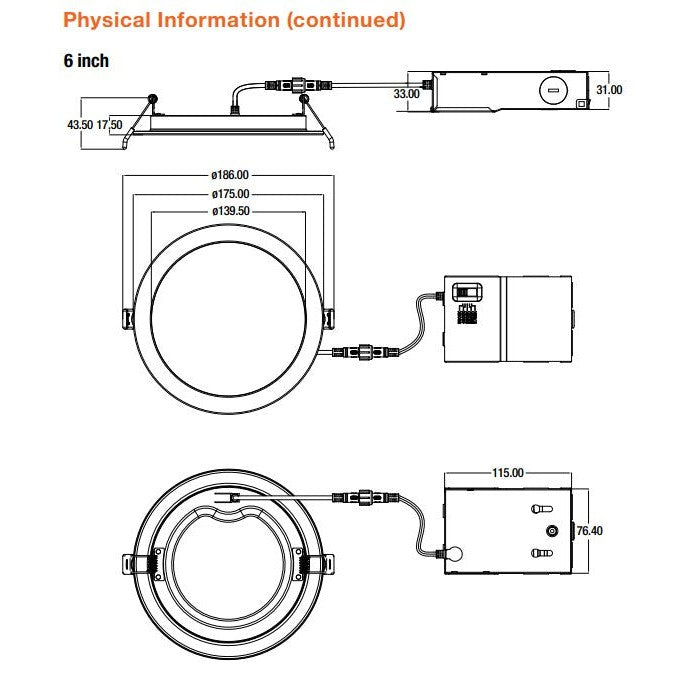 Sylvania LEDVANCE MicroDisk Color Select 5-6" LED Downlight - 10W, 63055-LeanLight