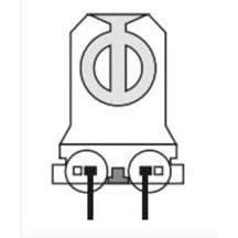 AAG Stucchi 3249-9/S-U-PBT-R (25 Pack) Non-Shunted Red T8 Lamp Holders - G13, 660W, 600V-LeanLight