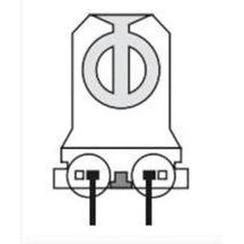 Leviton 13180-U (25 Pack) Slide-on Non-shunted T8/T12 Fluorescent Lamp Holder-LeanLight