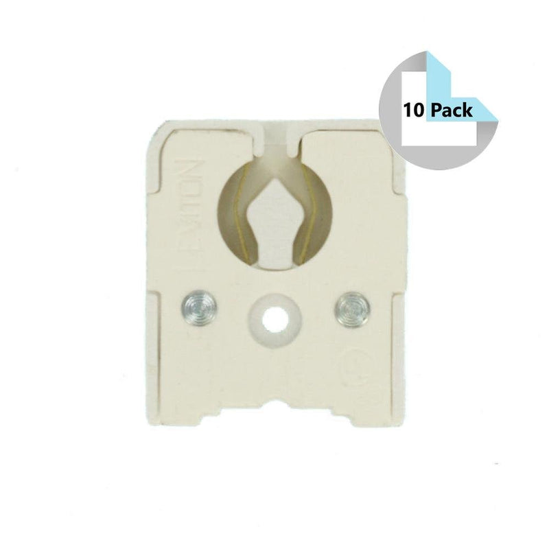 Leviton 431-W (10 Pack) Vanity Light Shunted T8/T12 Lamp Holders - G13, 660W, 600V-LeanLight