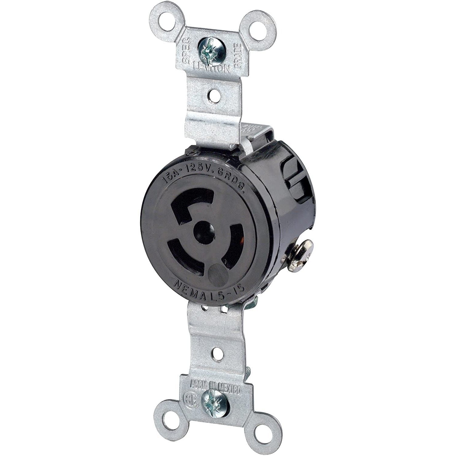 その他 Levia AP Leviton 15 Amp 125 Volt Locking Receptacle - 4710, NEMA L5-15R