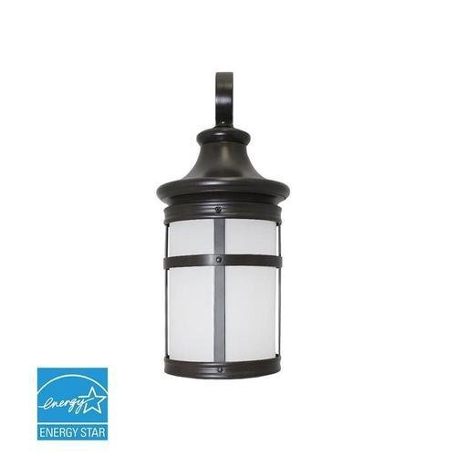 Euri Lighting EOL-WL17BRZ-1030e Oil-Rubbed Bronze LED Downbridge Wall Lantern - 3000K, 12.5W, 120V-LeanLight