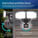 Euri Lighting ESFL-35W110, Integrated Outdoor CCT Tunable (3K/4K/5K) Security Light with Adjustable Motion Sensor, 35W, 3000LM, Wet Rated, ETL Certified, 3 Year, 50,000 Hour Warranty 