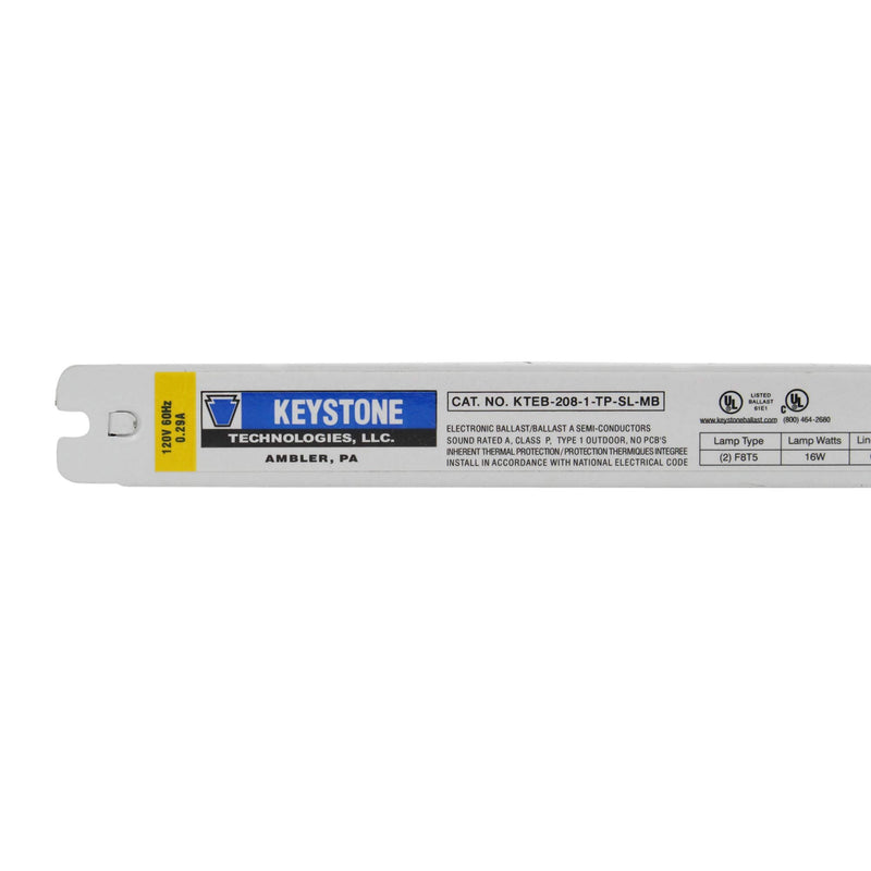 Keystone KTEB-208-1-TP-SL-MB 2 Lite F8T5 Undercabinet Electronic Ballast-LeanLight