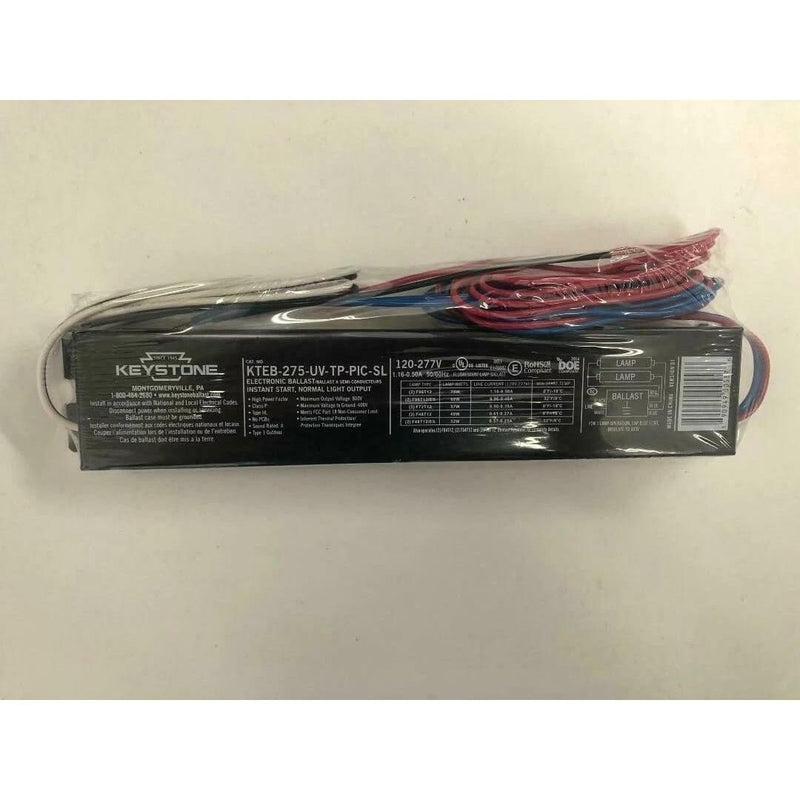 Keystone Technologies KTEB-275-UV-TP-PIC-SL 120-277V Electronic Ballast For (2) F96T12-LeanLight