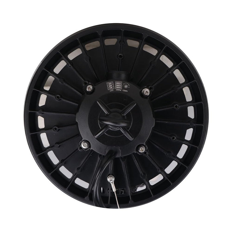 Euri Lighting EUHB-150W3000sw, LED UFO High Bay Light, 0-10V Dimmable, 20250–22550lm, 100/120/150W, 120-277V, 3CCT Selectable (3500/4000/5000K), IP65 Protection, UL, DLC, Wet Rated (Pack of 1)-LeanLight