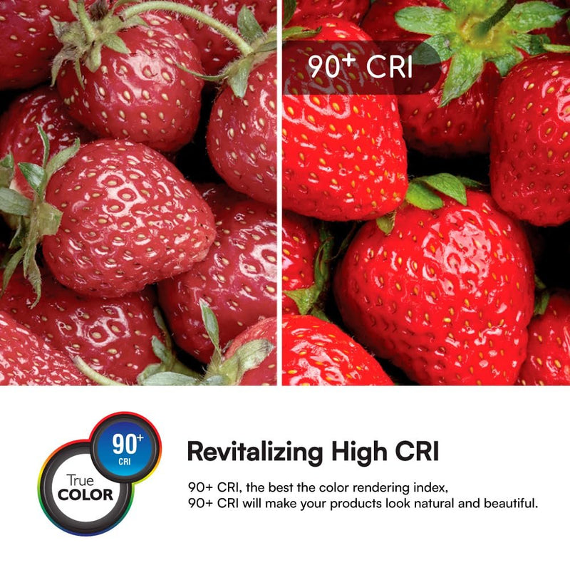 Euri Lighting DLC8C-24W203swej, 8” Commercial Downlight 120-277v, CCT (27/3/35/4/5) & Watt (10/15/24) Tunable, 0-10V DIM, 90+ CRI, Wet Rated IC-Rated, UL, T24, JA8, Energy Star, 3YR, 50K HR WTY-LeanLight