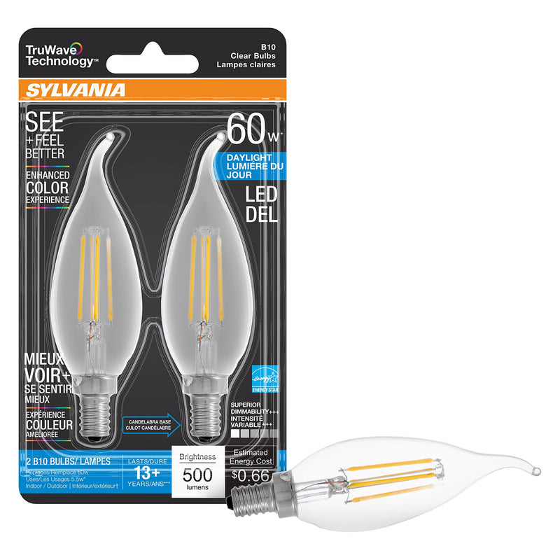 Sylvania LED TruWave Natural Series Candelabra Base Light Bulb-LeanLight