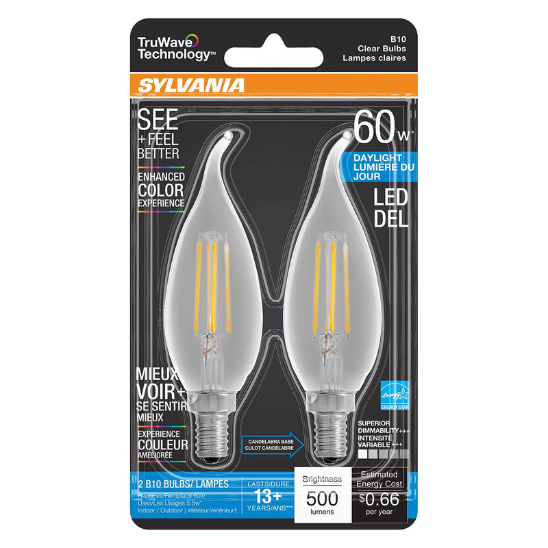Sylvania LED TruWave Natural Series Candelabra Base Light Bulb-LeanLight
