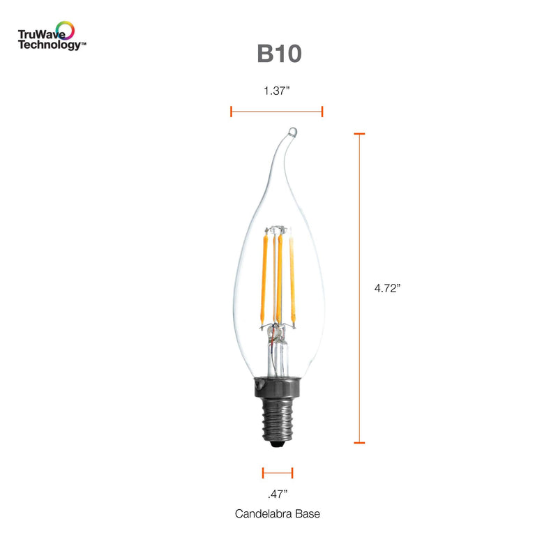 Sylvania LED TruWave Natural Series Candelabra Base Light Bulb-LeanLight