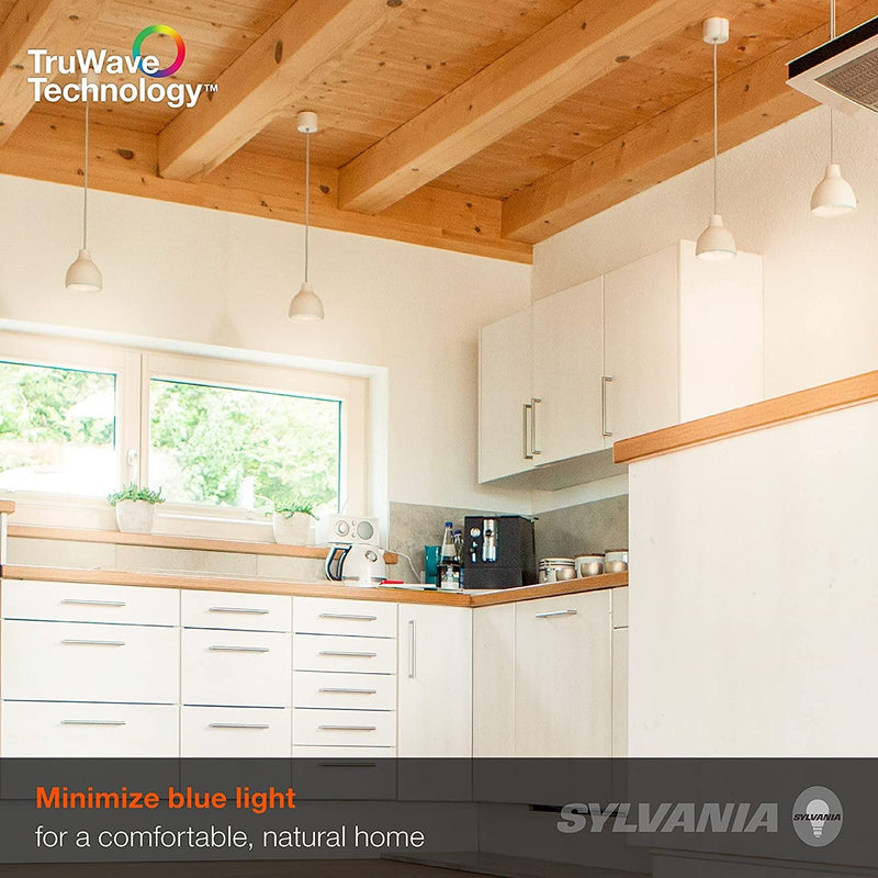 Sylvania LED TruWave Natural Series PAR16 Light Bulb, 50W Equivalent Efficient 6W, Medium Base, Dimmable, 3000K, White - 1 Pack (40930)-LeanLight