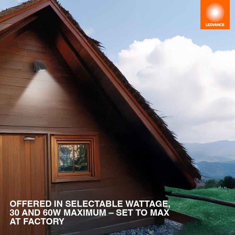 LEDVANCE Dual Selectable Slim LED Wall Pack with Photocell- 10/20/30W, 3/4/5K, 63839-LeanLight