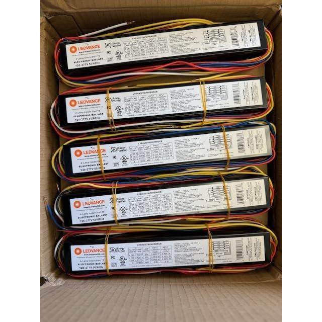 10 Pieces Sylvania 75863 LHE4X32T8UNVISNSCB 120-277V Instant Start Electronic Ballast for 4 Or 3 lamp T8 Instant Start F32T8 F25T8 F17T8-LeanLight