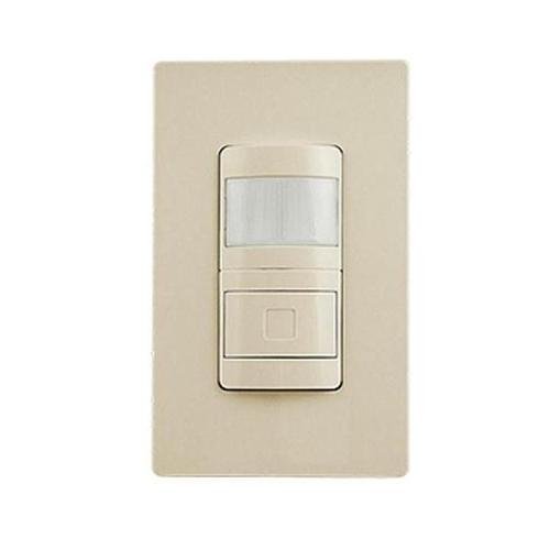 LBS-700SI | Ivory Sensor Light Switch with Screwless Wall Plate - PIR, 1 Pole, 120-277VAC -  LeanLight