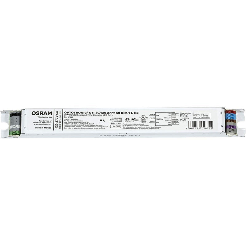 eldoLED OTi 30/120-277/1A0 DIM-1 L G2 Dimmable 30W LED Driver - 2743WG, 57433-LeanLight