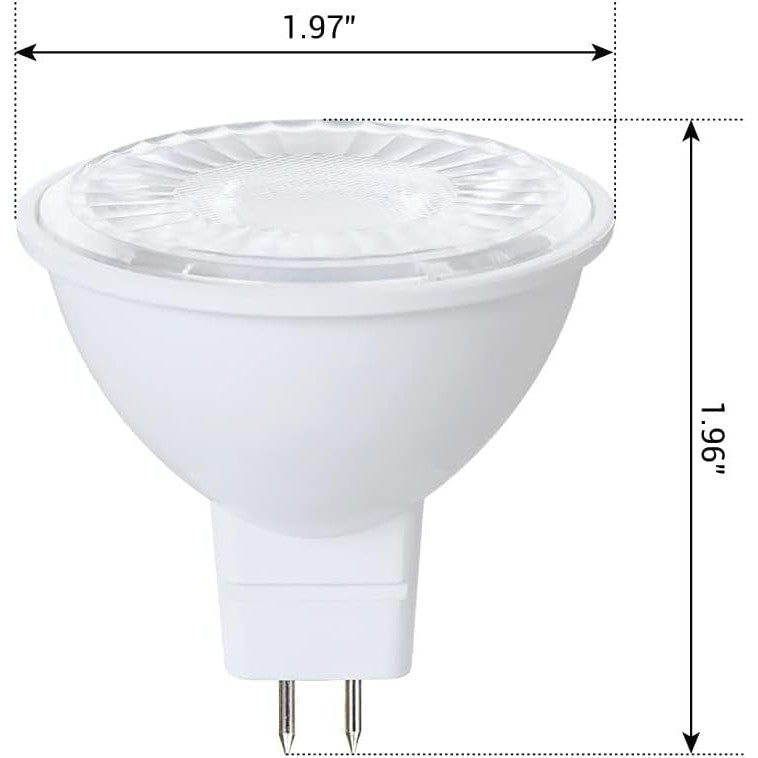 Euri Lighting EM16-7W4020ew Dimmable LED MR16 Bulb with GU5.3 Base - 2700K, 7W=50W, 120V-LeanLight
