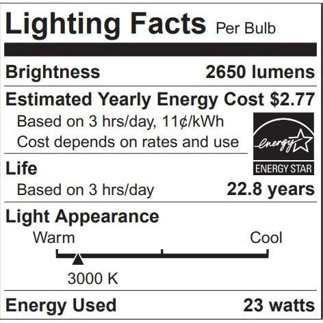 Sylvania ULTRA LED High Output Dimmable PAR38 LED Flood Lamp - 3000K, 23W, 120V, 74793-LeanLight