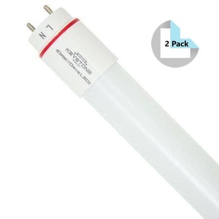 Keystone KT-LED15T8-48GC-830-D/G3 (2 Pack) Ballast Bypass T8 LED Tube - 3000K, 15W, 120-277V-LeanLight