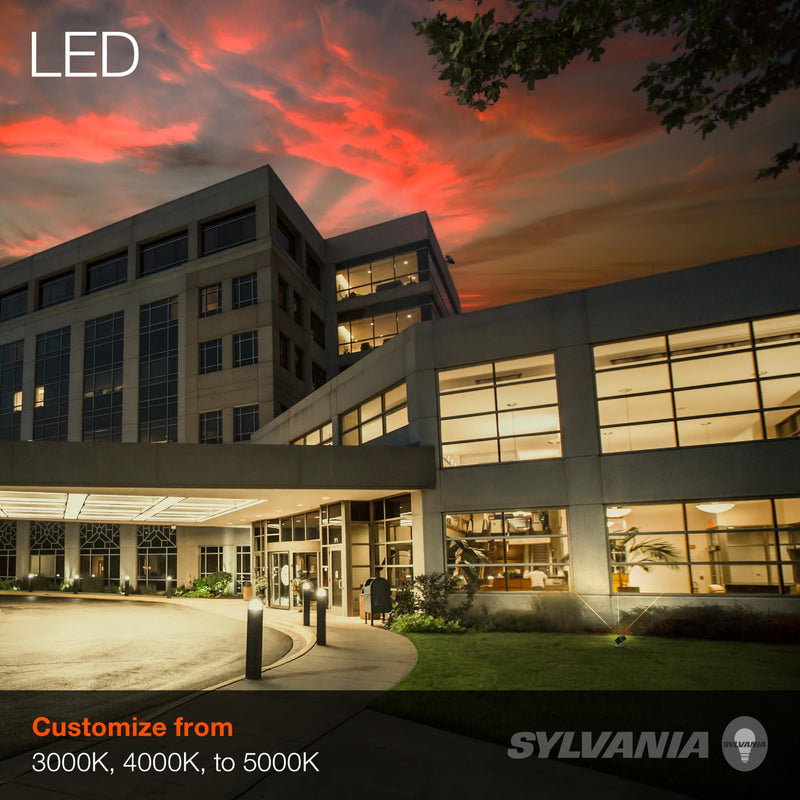 Sylvania LED Wide Flood Light Luminaire, 3 CCT Select 3000K / 4000K / 5000K-LeanLight