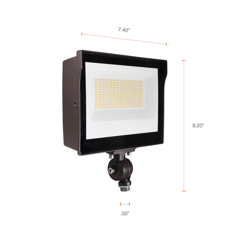 Sylvania LED Wide Flood Light Luminaire, 3 CCT Select 3000K / 4000K / 5000K-LeanLight