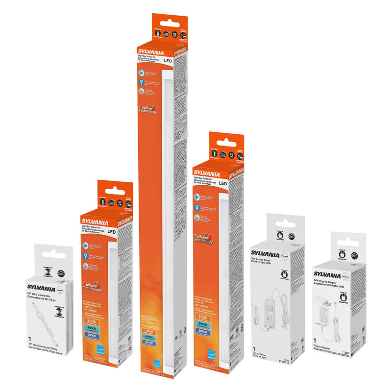 SYLVANIA TruWave Natural Series 3-Way Selectable 24" LED Under Cabinet Light Bar-LeanLight