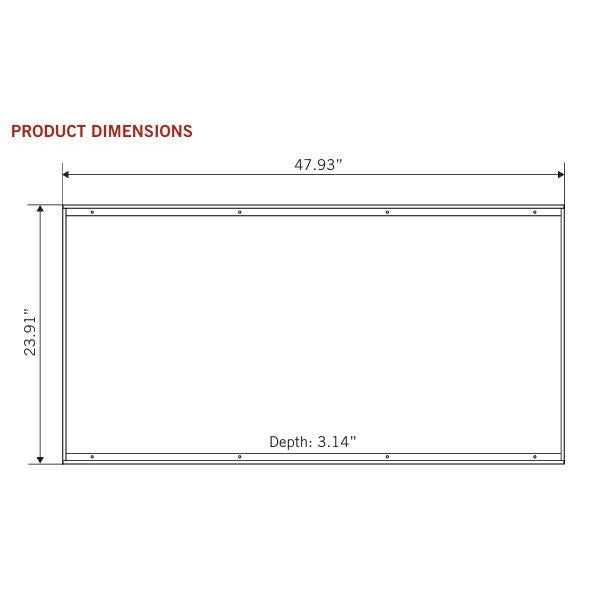 LeanLight Surface Mount Kit for 2x4 LED Panel Lights - KSMT-PLED-24-LeanLight