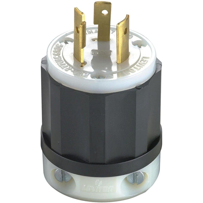 Leviton 2331 NEMA L7-20P 20 Amp 277 Volt Locking Plug with Ground - 2 Pole, 3 Wire -  LeanLight