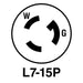 Leviton 4770-C | NEMA L7-15P 15 Amp 277 Volt Locking Plug with Ground-LeanLight