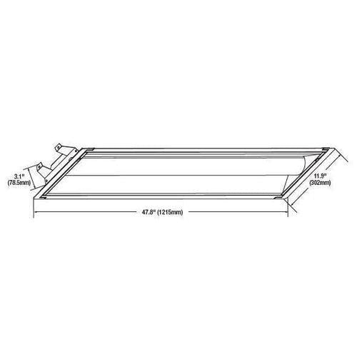 LEDVANCE 61534 Lumen Selectable 1x4 LED Troffer Door Kit - 3500K, 20-30W, 120-277V-LeanLight