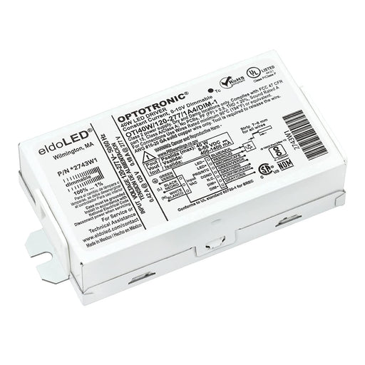 Pack of 5 - eldoLED *2743W1 OPTOTRONIC 40W Constant Current 0-10V Dimmable LED Driver, Programmable Compact OTi40W/120-277/1A4/DIM-1 (Osram 57351)-LeanLight