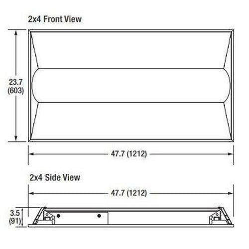 LEDVANCE 2x4 Dual Selectable Volumetric LED Troffer - 62534-LeanLight