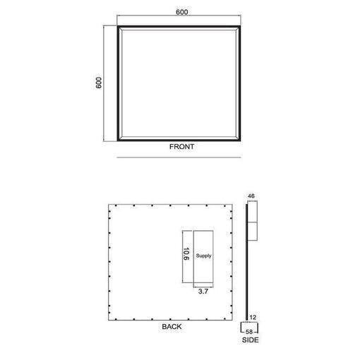 TRP-03X02-WAD-840 (2 Pack) 2x2 LED Flat Panel - 4000K, 40W, 120/277V-LeanLight
