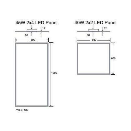 TRP-03X02-WAD-840 (2 Pack) 2x2 LED Flat Panel - 4000K, 40W, 120/277V-LeanLight