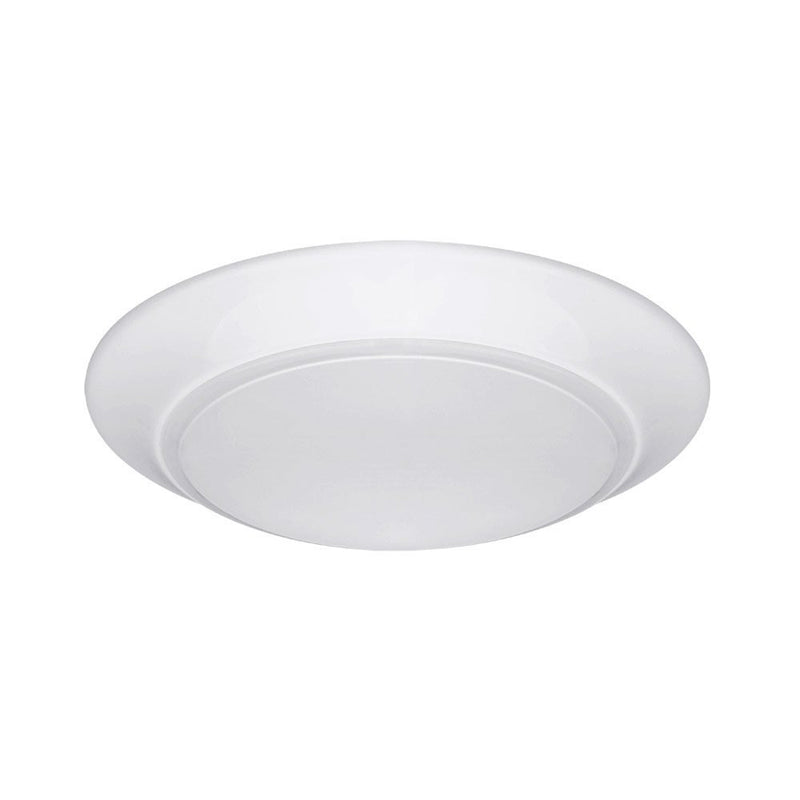 Euri Lighting EIN-CL06WH-2030e 7" Round LED Ceiling Light with White Bezel 3000K-LeanLight