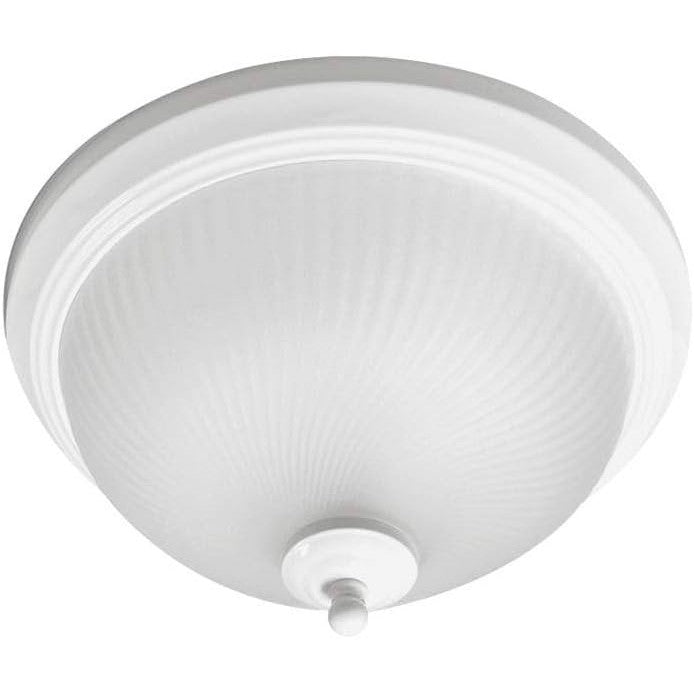 Euri Lighting 70-Watt Matte White Integrated LED Flush Mount (2-Pack)-LeanLight