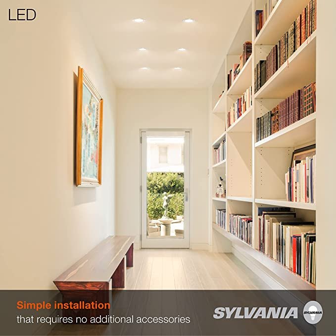 Sylvania 61405 6-inch Color Select LED MICRODISK Downlight - 16W, 2700K-5000K, 120V-LeanLight