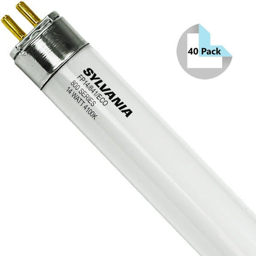 Sylvania FP14/841/ECO (40 pack) PENTRON T5HE Fluorescent Lamps - 4100K, 14W, 20914-LeanLight