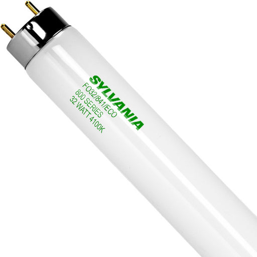 Sylvania FO32/841/ECO (30 Pack) 4ft Linear T8 Fluorescent Tubes - 4100K, 32W, 21781-LeanLight