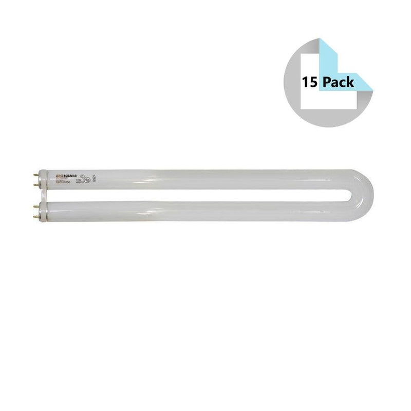Sylvania 21877 (15 Pack) FBO31/830 U-Bend T8 Fluorescent Lamps - 3000K, 31W, 120/480V-LeanLight