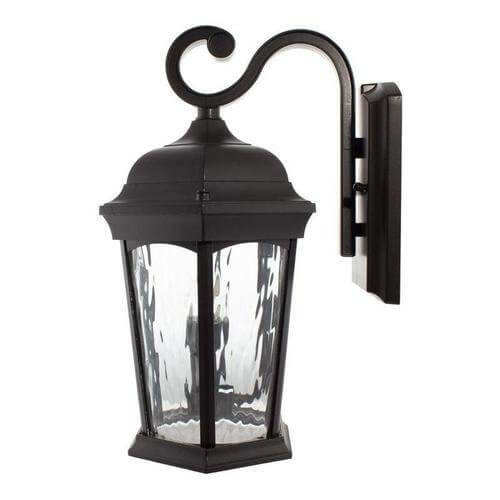 Smart LED Flame Bronze Wall Lantern with Clear Lens - 3000K, 12W, 120V-LeanLight